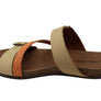 New Face Maxime Womens Comfort Leather Slides Sandals Made In Brazil