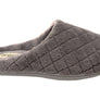 Dearfoams Womens Leslie Quilted Terry Clog Wide Fit Indoor Slippers