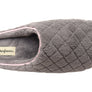 Dearfoams Womens Leslie Quilted Terry Clog Wide Fit Indoor Slippers