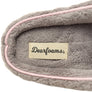 Dearfoams Womens Leslie Quilted Terry Clog Wide Fit Indoor Slippers
