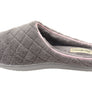 Dearfoams Womens Leslie Quilted Terry Clog Wide Fit Indoor Slippers