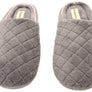 Dearfoams Womens Leslie Quilted Terry Clog Wide Fit Indoor Slippers