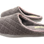 Dearfoams Womens Leslie Quilted Terry Clog Wide Fit Indoor Slippers