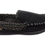 Dearfoam Mens Eli Microsuede Moccasin With Whipstitch Slippers