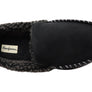 Dearfoam Mens Eli Microsuede Moccasin With Whipstitch Slippers