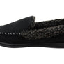 Dearfoam Mens Eli Microsuede Moccasin With Whipstitch Slippers