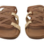 New Face Kestral Womens Comfort Leather Slides Sandals Made In Brazil