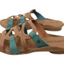 New Face Kestral Womens Comfort Leather Slides Sandals Made In Brazil