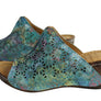 Orizonte Deb Womens European Leather Comfortable Wedge Slide Sandals