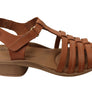 New Face Jaslyn Womens Brazilian Comfortable Leather Low Heel Sandals