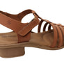 New Face Jaslyn Womens Brazilian Comfortable Leather Low Heel Sandals