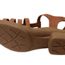 New Face Jaslyn Womens Brazilian Comfortable Leather Low Heel Sandals