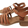 New Face Jaslyn Womens Brazilian Comfortable Leather Low Heel Sandals
