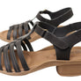 New Face Jaslyn Womens Brazilian Comfortable Leather Low Heel Sandals