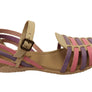 New Face Carly Womens Comfortable Closed Toe Leather Sandals