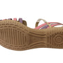 New Face Carly Womens Comfortable Closed Toe Leather Sandals