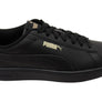Puma Mens Smash 3.0 L Comfortable Black Lace Up Sneakers