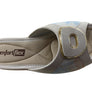 Comfortflex Hilda Womens Comfort Wedge Slides Sandals Made In Brazil
