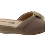 Comfortflex Hilda Womens Comfort Wedge Slides Sandals Made In Brazil