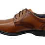 Nunn Bush By Florsheim Mens Kore Pro Plain EE Extra Wide Leather Shoes