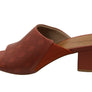 Usaflex Janice Womens Comfortable Leather Slides Heels Made In Brazil