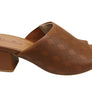 Usaflex Janice Womens Comfortable Leather Slides Heels Made In Brazil