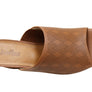 Usaflex Janice Womens Comfortable Leather Slides Heels Made In Brazil