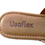 Usaflex Anatolia Womens Comfort Leather Slides Sandals Made In Brazil