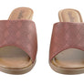 Usaflex Anatolia Womens Comfort Leather Slides Sandals Made In Brazil