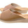 Usaflex Malvina Womens Comfort Leather Slides Sandals Made In Brazil