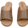 Usaflex Malvina Womens Comfort Leather Slides Sandals Made In Brazil