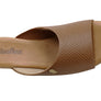 Usaflex Malvina Womens Comfort Leather Slides Sandals Made In Brazil
