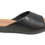 Usaflex Malvina Womens Comfort Leather Slides Sandals Made In Brazil