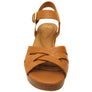 Sofft Lacie Womens Leather Platform Sandals With Comfort Footbed