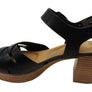 Sofft Lacie Womens Leather Platform Sandals With Comfort Footbed