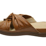 Opananken Brooke Womens Comfortable Leather Brazilian Slides Sandals