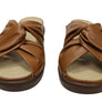 Opananken Brooke Womens Comfortable Leather Brazilian Slides Sandals