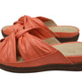 Opananken Brooke Womens Comfortable Leather Brazilian Slides Sandals