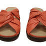 Opananken Brooke Womens Comfortable Leather Brazilian Slides Sandals