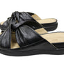 Opananken Brooke Womens Comfortable Leather Brazilian Slides Sandals