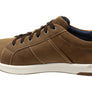Florsheim Mens Leather EE Extra Wide Crossover Lace To Toe Sneakers