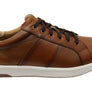 Florsheim Mens Leather EE Extra Wide Crossover Lace To Toe Sneakers