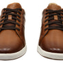 Florsheim Mens Leather EE Extra Wide Crossover Lace To Toe Sneakers