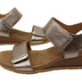 Sofft Verdi II Womens Leather Wedge Sandals With Comfort Footbed