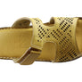 Orizonte Saffron Womens European Comfortable Leather Slides Sandals