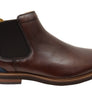Florsheim Mens EEE Wide Leather Highland Chelsea Plain Toe Gore Boots