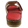 Orizonte Saffron Womens European Comfortable Leather Slides Sandals