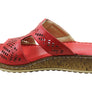 Orizonte Saffron Womens European Comfortable Leather Slides Sandals