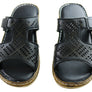 Orizonte Saffron Womens European Comfortable Leather Slides Sandals