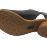 Sofft Carleigh Womens Leather Low Heel Sandals With Comfort Footbed